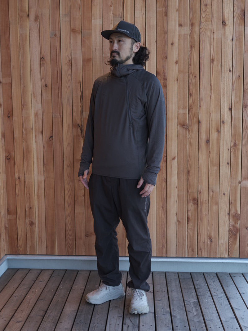 Zero-G Fleece Half Zip Hoody 着用イメージ