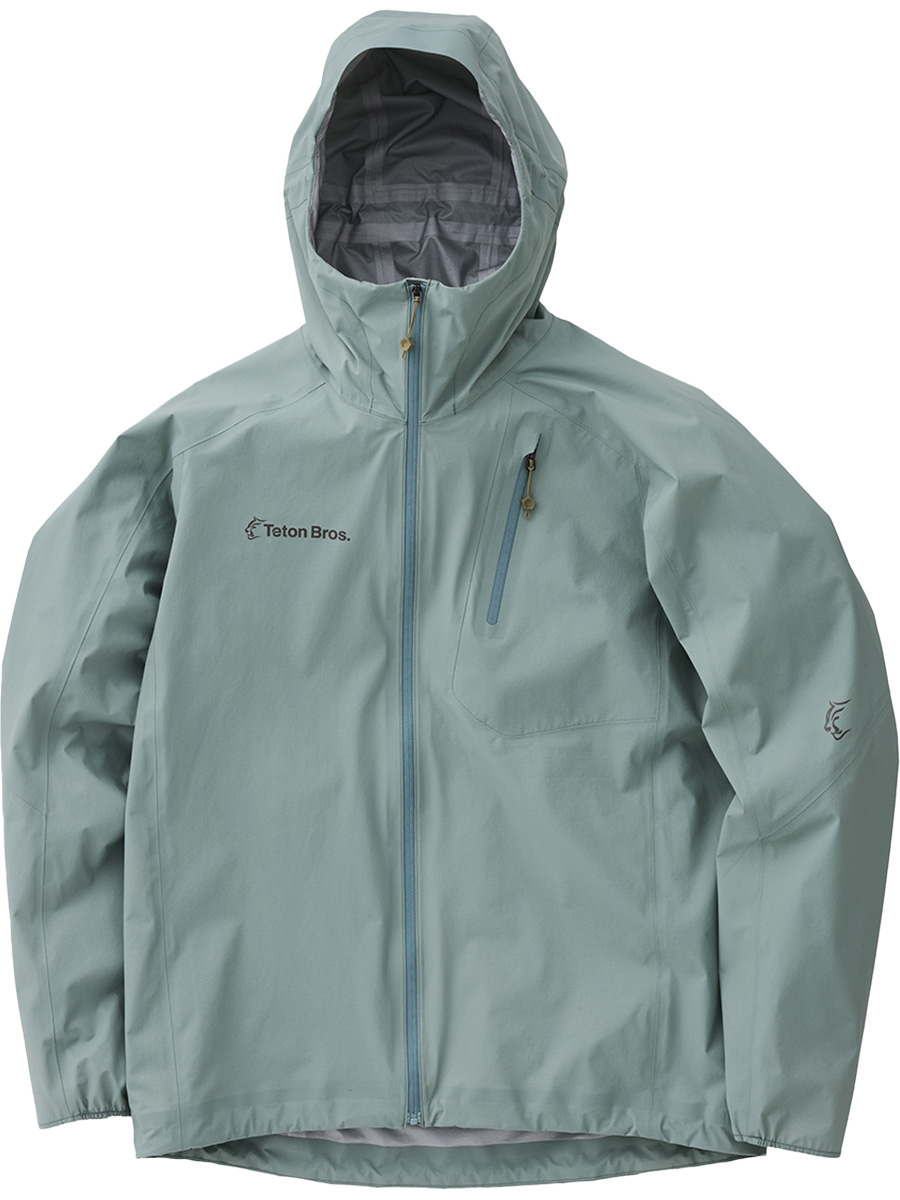 MENs XS  ティートンブロス フェザー レイン フルジップ ジャケット 2.0 Feather Rain Full Zip Jacket 2.0 レインシェル フーディ 3層防水 TETON BROS TB201-01M ブラック系